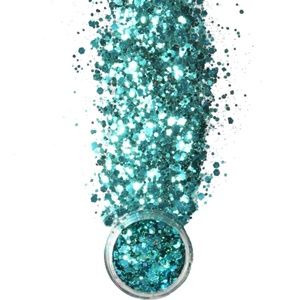 Turquoise Cosmetiv Festival Chunky Glitter